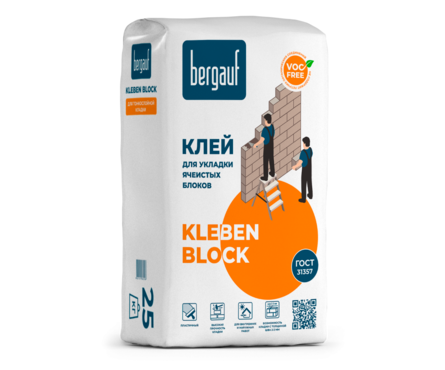 Клей для газоблока и ячеистых блоков bergauf (бергауф) в Саранске