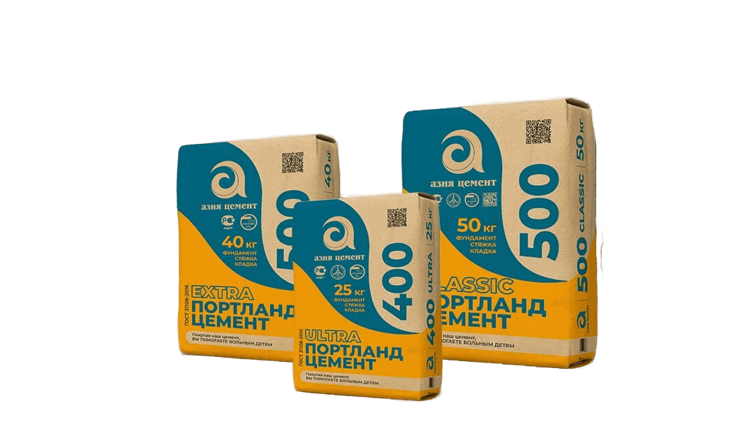 Фасованный цемент 25 кг, 40 кг, 50 кг